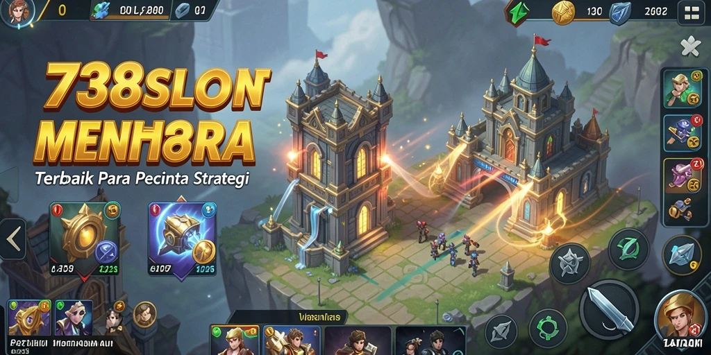Tampilan gameplay Tower Defense yang seru dan menegangkan di 738SLOT.