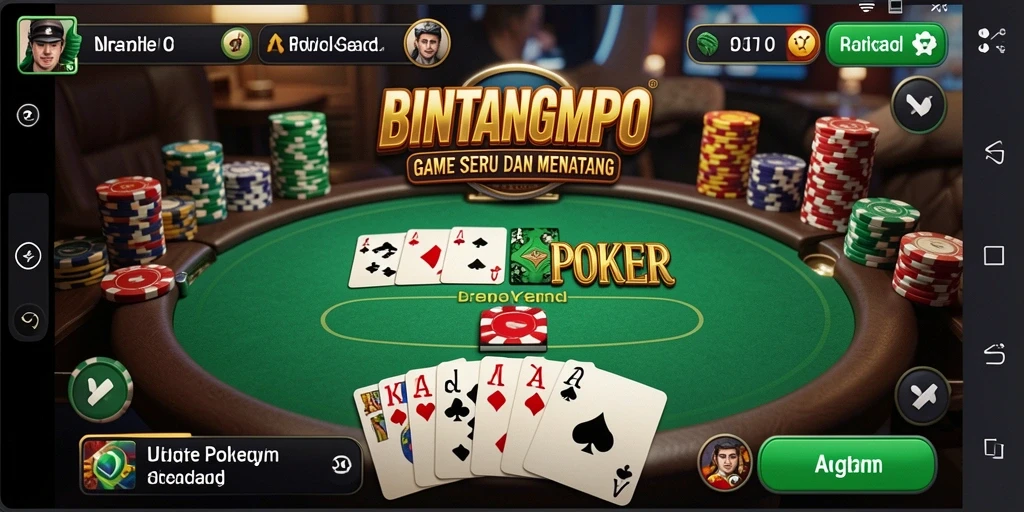 Gameplay Poker yang seru dan menantang di BINTANGMPO.