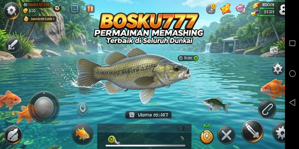 Tampilan gameplay memancing yang memukau dan realistis.