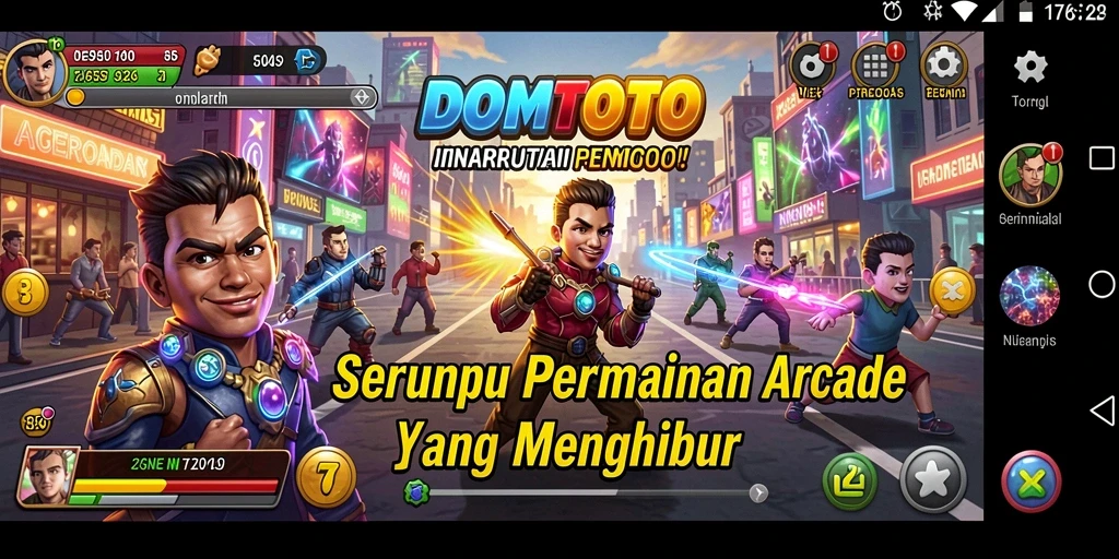 Tampilan gameplay DOMTOTO yang seru dan penuh tantangan.