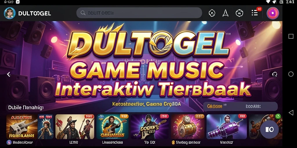 Screenshot DULTOGEL menampilkan gameplay musik interaktif yang seru.