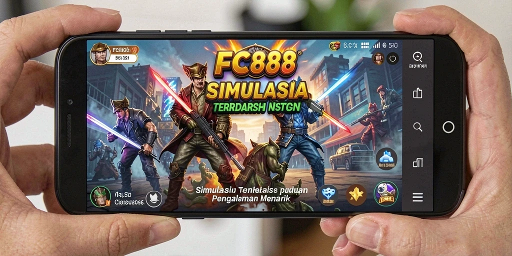 Tampilan gameplay dari FC888 yang menampilkan elemen simulasi mendalam.