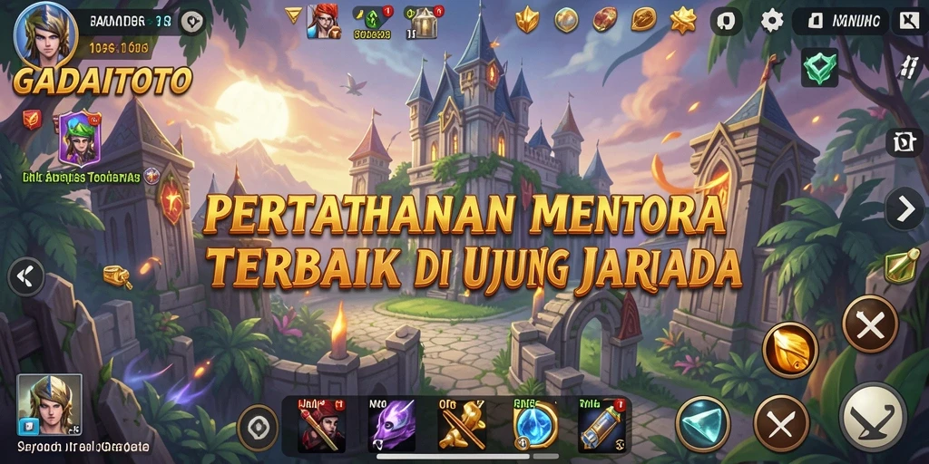 Tangkapan layar menampilkan aksi pertempuran Tower Defense yang mendebarkan.
