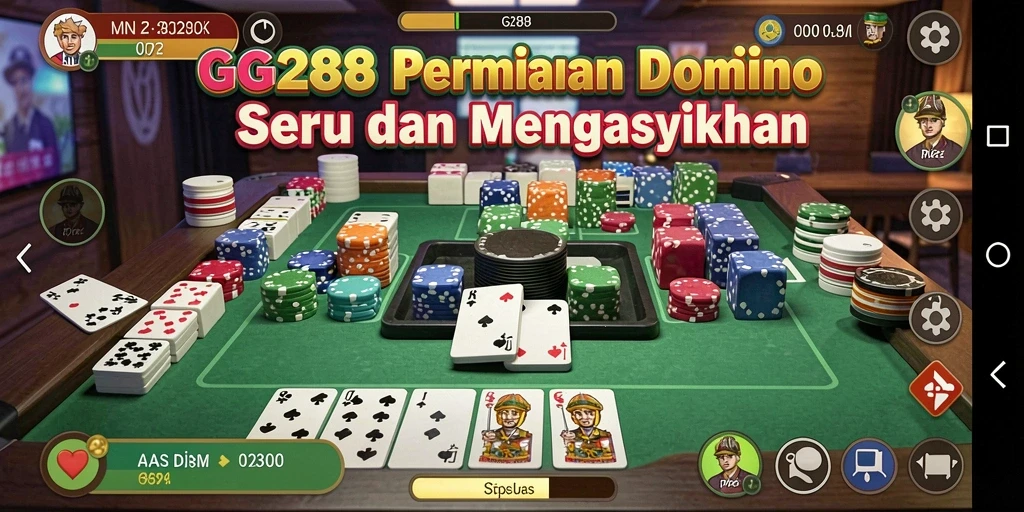 Screenshot gameplay GG288 yang menampilkan keseruan permainan Domino.