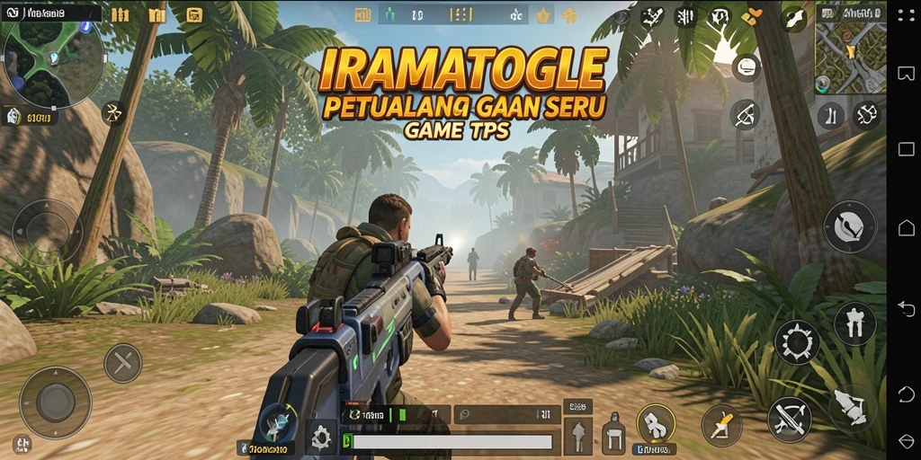 Screenshot gameplay menegangkan dari IRAMATOGEL dalam mode TPS.
