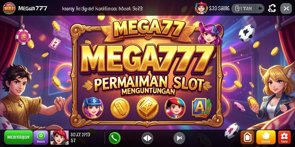 Tampilan gameplay Slot MEGA777 yang seru dan mengasyikkan.