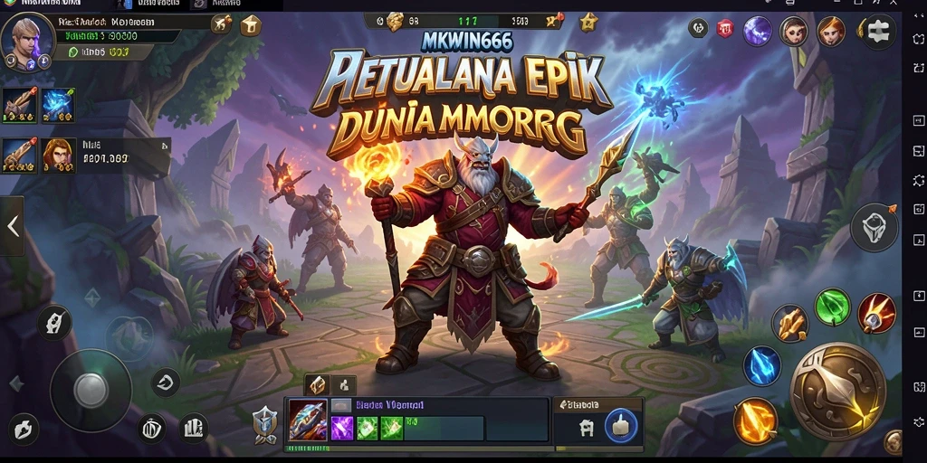 Screenshot gameplay MKWIN666 yang menunjukkan aksi pertempuran seru!