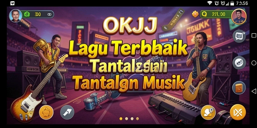 Screenshot gameplay OKJK menampilkan keseruan bermain musik.