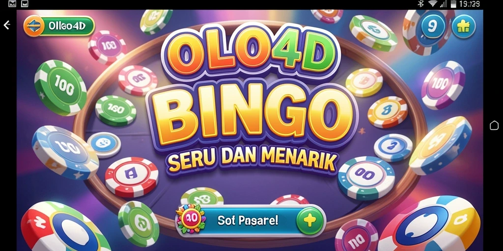 Tangkapan layar utama OLLO4D menampilkan gameplay Bingo yang menegangkan.