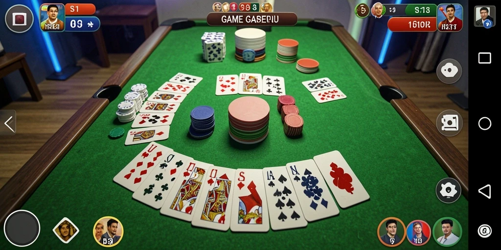 Tampilan gameplay Gaple yang seru dan interaktif di S13.