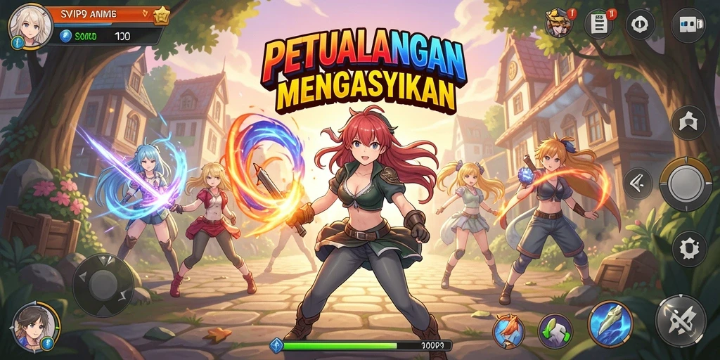 Tampilan gameplay SVIP9 yang dinamis dan penuh warna.